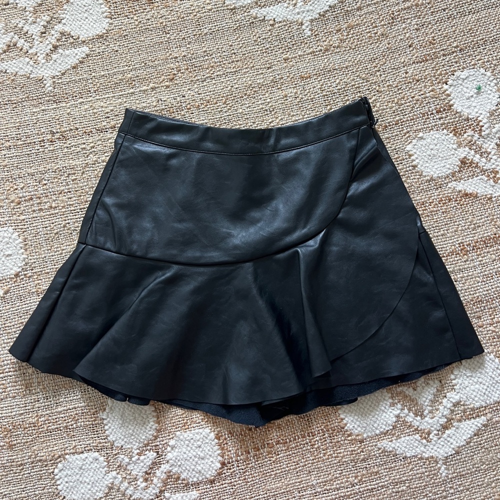 Leather Skort